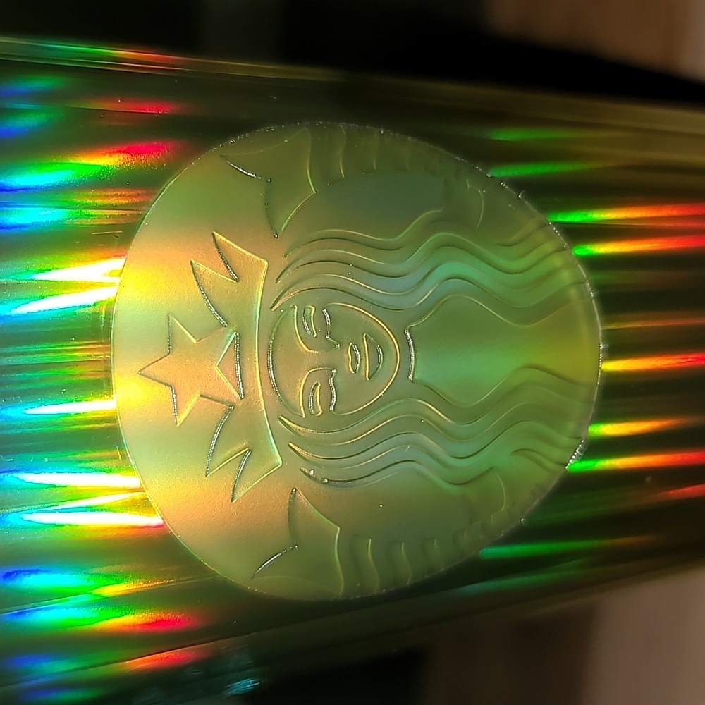 Starbucks Lime Kaleidoscope Domed Lid Venti Tumbler Cup - Picture 3 of 6